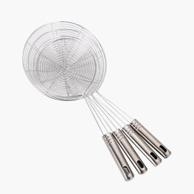 China Sustainable Kitchen  Hot Pot Strainer Scoops  Stainless SteelWire Spoon with HandleStrainer Scoops for sale