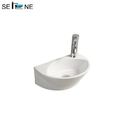 China Factory Ceramic Sanitary Ware Bathroom Elegance White Wall Hung Wash Sinks for sale