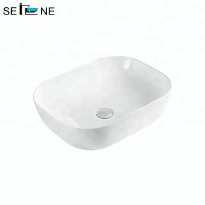 China Thin Edge Bathroom Ware Manufacturer Ceramic Wash Face Sanitary Basin for sale