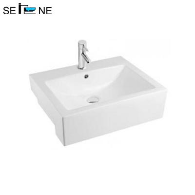 China Modern Trend Fashion Design Australia Design Bathroom Vanity Sink Semi-Counter Basin For Marble Table for sale