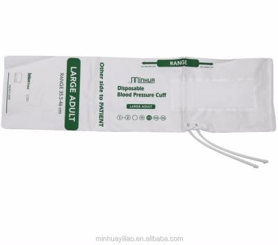 China Large One Eco - Friendly Disposable Adult Tube Blood Pressure Cuff for sale