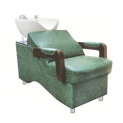 China Wholesale Hair Sink Tub Chairs Hair Salon Furniture Traditional Shampoo Chair Durable Material for sale