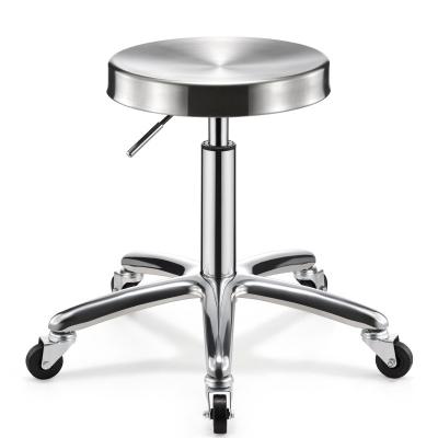 China Traditional Wholesale Silver Barber Chair Hair Salon Furniture Hair Stylist Stool Esthetician Chair for sale