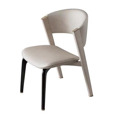 China MODERN Modern Luxury High Quality Wooden Dining Chairs Restaurant Furniture Leg Cafe Chair for sale