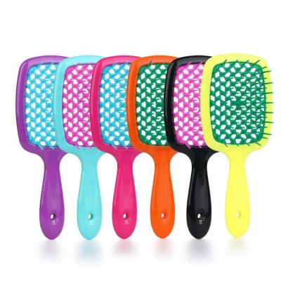 China Wholesale Waterproof Hair Brush Women Scalp Massage Comb Hair Brush Digging Out Professional Salon Home Hair Brushes and Combs for sale