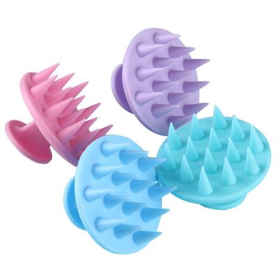 China Hot Selling Cheap Waterproof Shampoo Brush Household Massage Scalp Comb Silicone Shampoo Cleaning Brush for sale