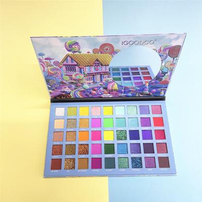 China Wholesale Factory Price Waterproof 45 Colors Shimmer Glitter Pigmented Eyeshadow Private Label Eyeshadow Palette Seller for sale