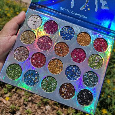 China New Design 20 Colors Eyeshadow Palette Cosmetics Private Label Shimmer Makeup Waterproof Eyeshadow for sale