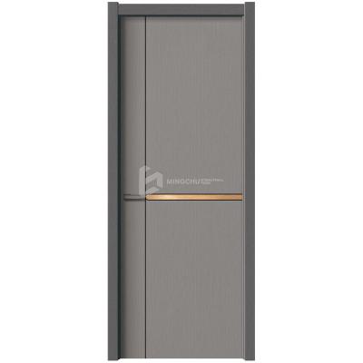 China Modern Design Features Modern Waterproof Carbon Crystal Wood Door for sale