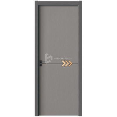 China Modern Minimalism Bright Color Side-Hung Free No Painting Carbon Crystal Wood Door for sale