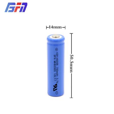 China Bluetooth stereo rechargeable battery 3.6V 3.7V 700mAh 14500 lithium ion battery for sale