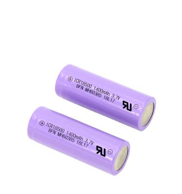 China Good Quality 1500mAh/1400mAh/1900mAh Rechargeable Toys 18500 Lithium Ion Batteries for sale