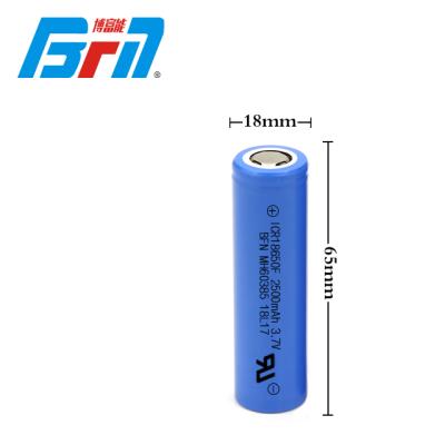 China Toys free sample 18650 3.7v factory price lithium ion battery 2500mAh electric vehicle scooter tool battery cell for sale