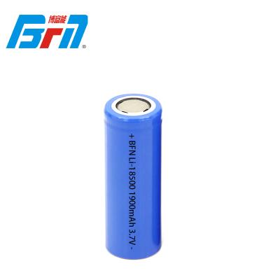 China Consumer electronics full capacity 18500 1900mAh 3.7v lithium ion rechargeable battery for beauty equipment for sale