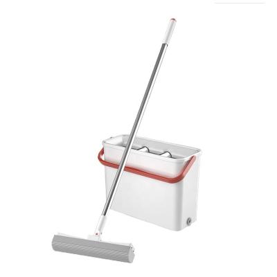 China Sustainable Stainless Steel Removable Handle PVA Super Outlet Factory Absorbent Mop Pole With Bucket for sale