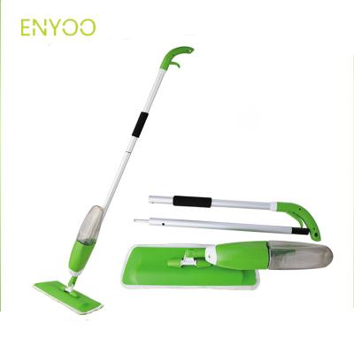 China Factory Outlet Sustainable Foldable Floor Water Jet Mop 600ml With Replaceable Microfiber Cloth for sale