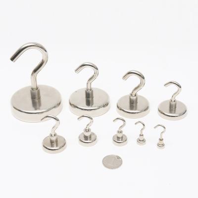 China Strong Industrial Magnet Neodymium Magnet Assemblies Hooks Holding Pot Magnets Holder E16, E20, E25, E32, E36, E42, E48, E60, E75 for sale