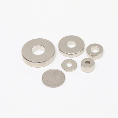 China Strong Industrial Neodymium Ring Magnet Disc Magnet With Countersunk Hole for sale