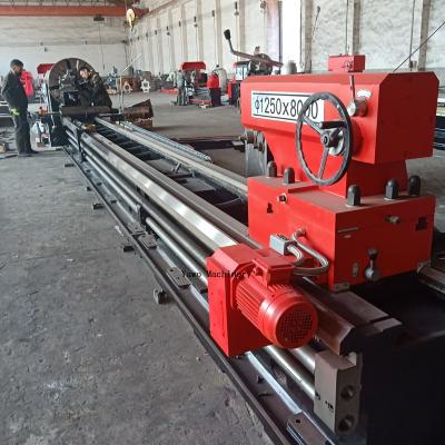 China Machinery Repair Shops 1250 New Large Size Heavy Duty Metal Lathe Machine Large Diameter Lathe Machine for sale