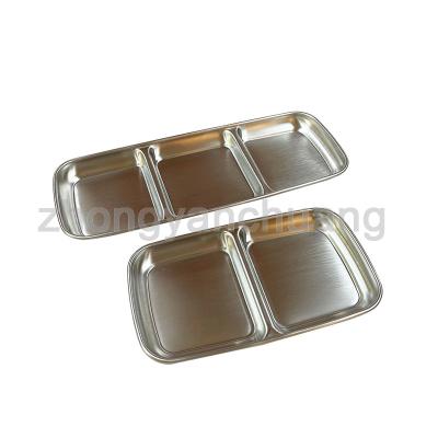 China Sustainable Hot Sale 304 Stainless Steel Seasoning Dip Dishes Korean Style Sauce Salad Snack Dish for sale