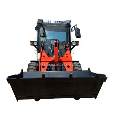 China Mini Garden Building Material Stores Chinese Mini Tractor Loader Wheel Loader With Snow Bucket For Sale for sale