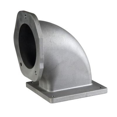 China Aluminum Heat Exchanger Angular Flange Pipe Fit Sand Gravity Low Pressure Casting CNC Machining AlSi10Mg EN AC43000 0.5 Ton / 1 Ton Central Ton Cast Iron for sale