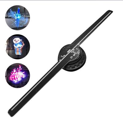 China 2021 factory wholesale 42cm 3d hologram led fan display 3d holographic brightness led fan high 3d hologram led with two wings Diameter40cm for sale