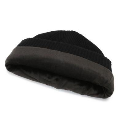 China breathable & New autumn and winter men's wool hat waterproof thickened flanging outdoor warm knitted hat for sale