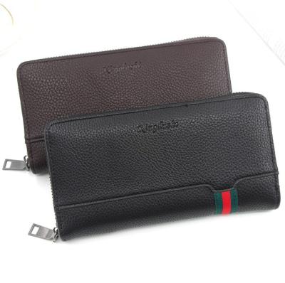 China Anti Theft Custom Grain Genuine Leather Short Wallets Brown And Bags Pure Leather Designer Wallet For Man for sale