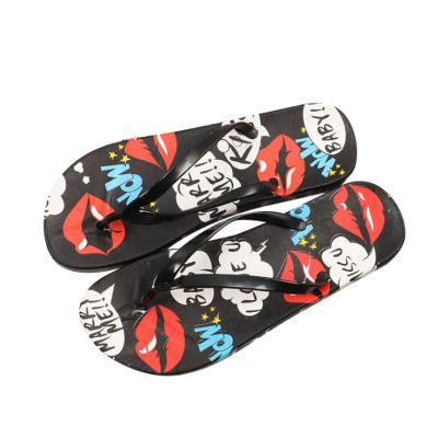 China SHOCK ABSORBING 2021 Logo Pattern Printing Women's EVA PVC Sandals Unisex Black Plain Slides Slippers for sale