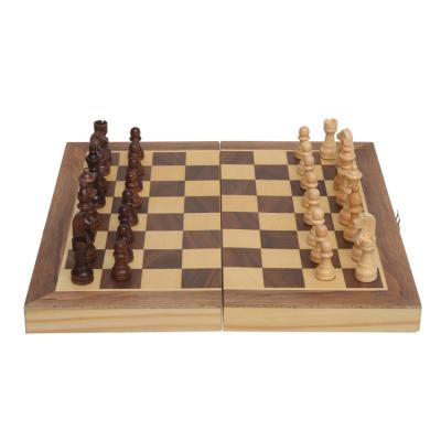 China Amazon 5 Star Review Environmental High Quality Hot Selling Wooden Chess Set Folding Wooden Chess Set for sale