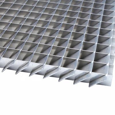 China Used for modulator tube decoration 45 degree egg crate aluminum core grill for HVAC systems for sale