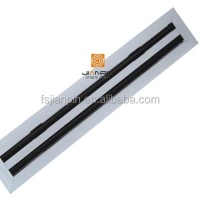 China Aluminum Linear Ball Room Ventilation Diffuser Grille Fixed Core Air Slot Diffuser for sale