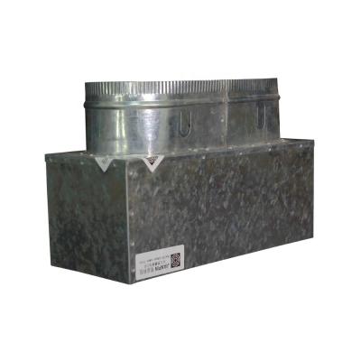 China Galvanized Square Rectangle Steel HVAC Vent Air Outlet Air Plenary Duct Plenary Box Galvanized Steel Box for sale