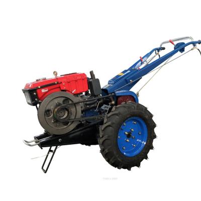 China china agricultural diesel hand orchard mini two wheel 15hp agriculture farmland agriculture walking tractor for sale