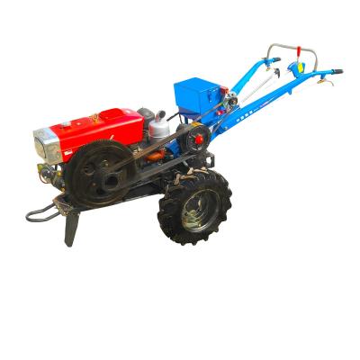 China 2wd Mini Tractor Gasoline Diesel Engine Tiller Water Cooling 2WD Walking Tractor For Farmland for sale