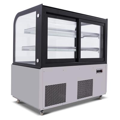 China Eco-friendly 3 Layers Arc Cake Display Cake Display Cabinet Glass Air Cooling With Defroster for sale