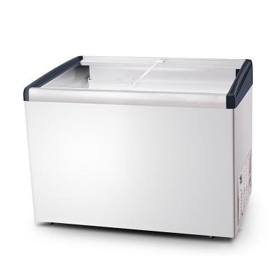 China Eco-friendly Glass Ice Cream Chest Deep Door Supermarket Frezzer Display Freezer for sale