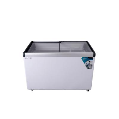 China Hot Sale Eco-friendly Large Capacity Glass Door Showcase Freezer, Showcase Freezer for sale