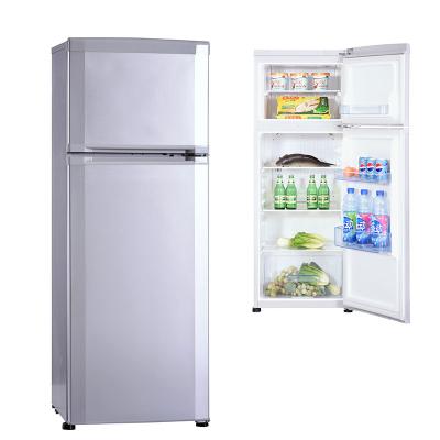 China COMPRESSOR Use 258L Fridge Refrigerator Freezer and Home Straight Double Door Combined Fridge for sale