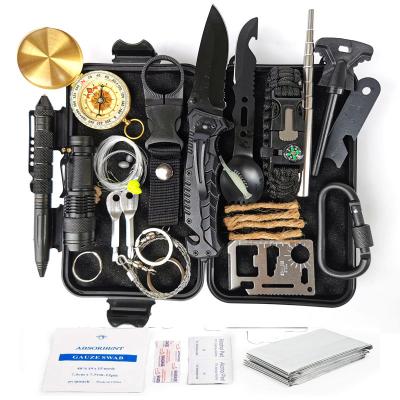 China Survival Outdoor Camper Van Survival Kit Survival Kit Field First Aid SOS Kit Outdoor Multifunctional Emergency Supplies for sale