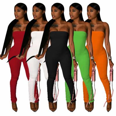 China 2021 New Fashion QUICK DRY Casual Women's Short Overalls Rompers Biker One Piece Sets Custom Outfit Women Bodycon Overalls for sale