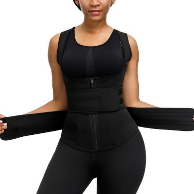 China Viable Women's Slim Shapewear Corset Zipper Tummy Control Lose Weight Fitness Plus Waist Belt Adjustable Waist Trainer Vest for sale