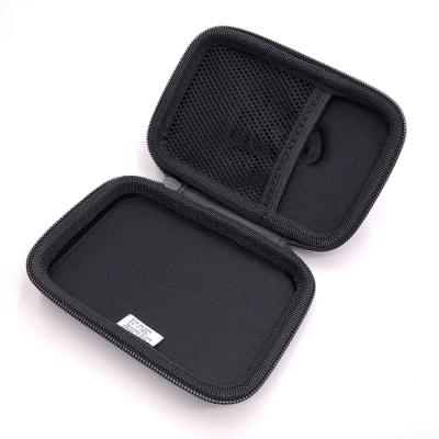 China Drop Resistant Mini Size Hard Carry Storage Case Box For Digital Hearing Aids Amplifier Soft Zipper Earbuds Bag Carry Pouch 7.0 x 7.0 x 2.4cm for sale