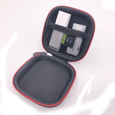 China Promotional Cheap Zipper Mini Design Hard Bag Small Size Hard Earphone Earset Carrying Case Earset Storage Carry Pouch With Custom Design Logo On It for sale