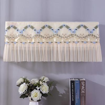 China Home High quality upper air conditioner cover bedroom air conditioning cover wash Lace fabric dustproof and sunscreen for sale