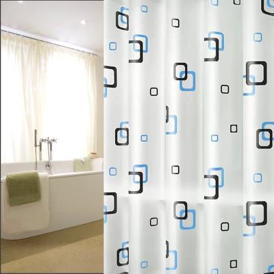 China Sustainable Wholesale Custom Single Shower Curtains Fabric Curtain For Family Bathroom for sale