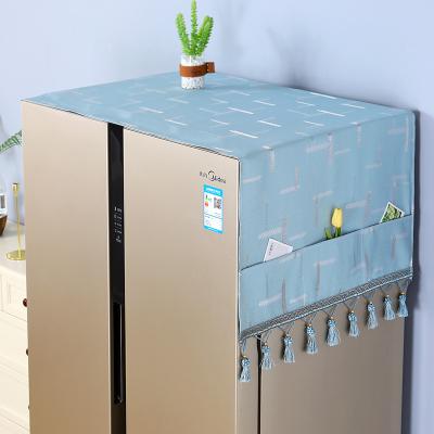 China Factory Wholesale Viable Refrigerator Cover 4 Door Dustproof Refrigerator Covers Refrigerator Top Cover With Storage Bag for sale