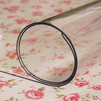 China Factory Wholesale Customized High Quality Clear Plastic Tablecloth Waterproof Rolls Good Adhesion Heat Resistant And Waterproof for sale