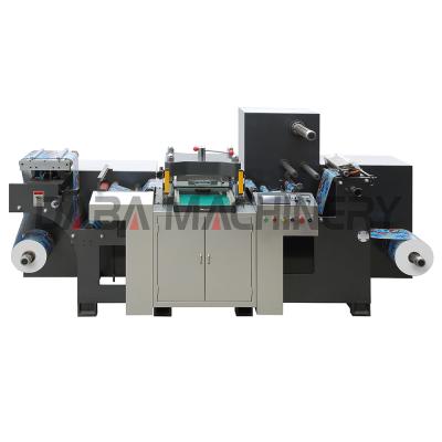 China 300mm*300mm / 400mm*400mm High Speed ​​Servo Motor Printed Label Rewind Flatbed Die Cutting Machine for sale